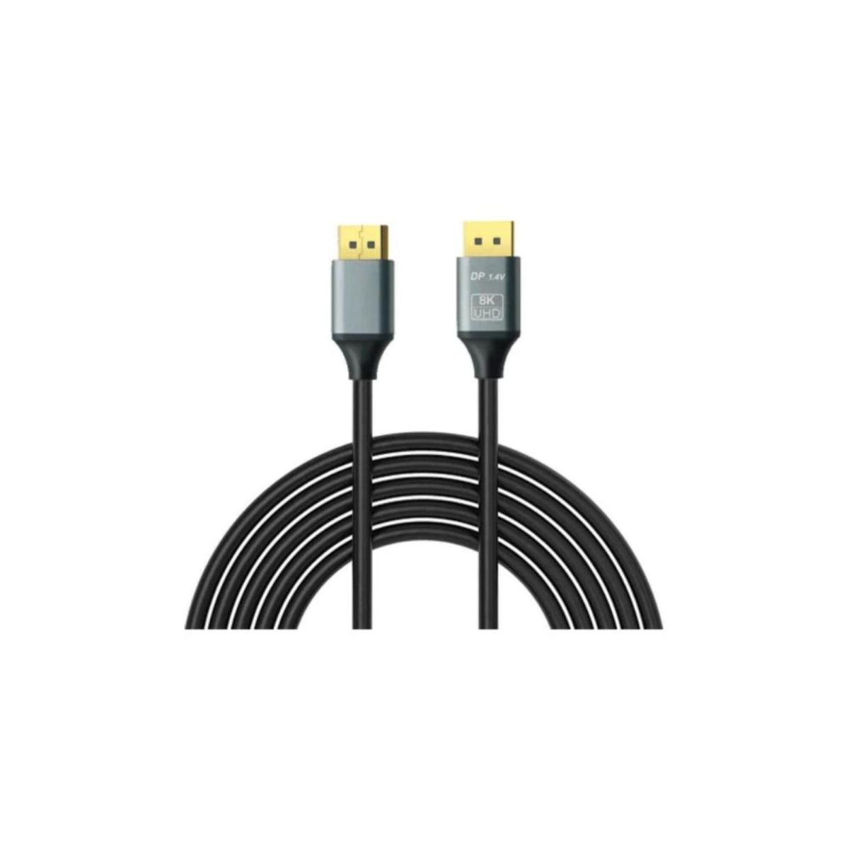 SEENERGY SE-7207 8k Displayport 1.4 Kablo 32,4gbps, 8K@30Hz, 5K@60Hz, 4K@120Hz 2160P 3 METRE