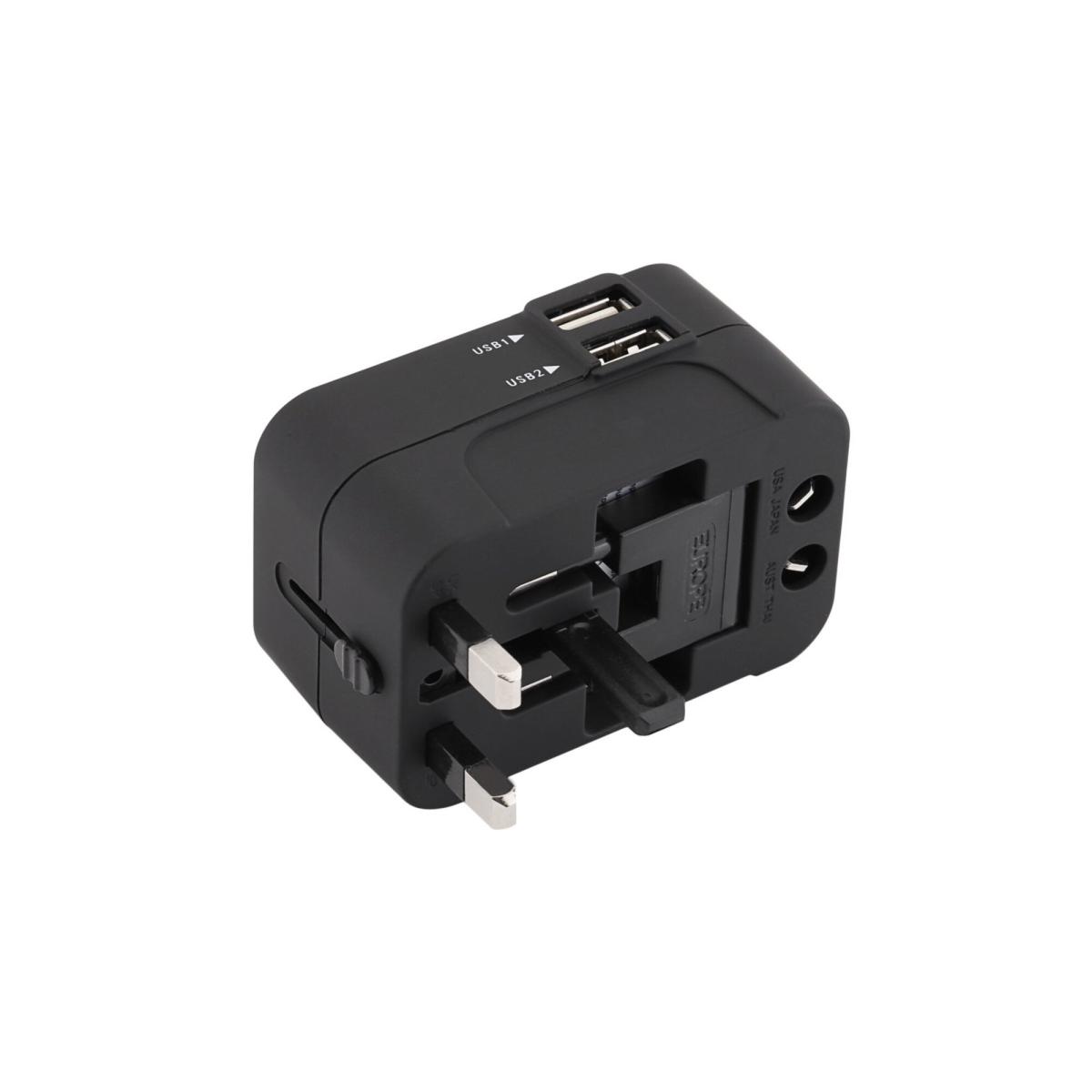 SE-7011 Üniversal Seyahat Adaptörü Seyahat Prizi 2 usb li