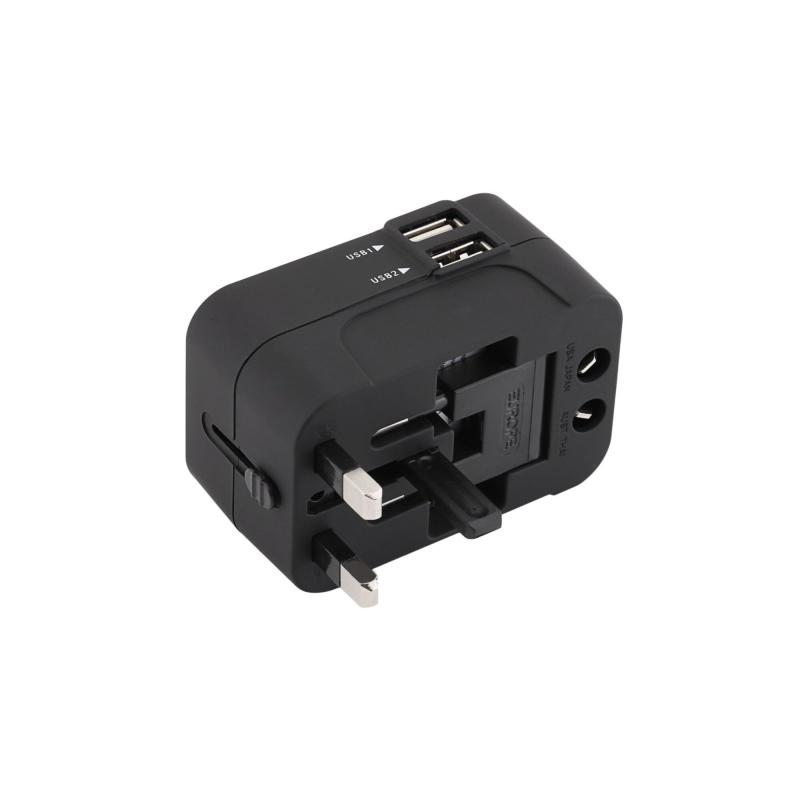 SE-7011 Üniversal Seyahat Adaptörü Seyahat Prizi 2 usb li