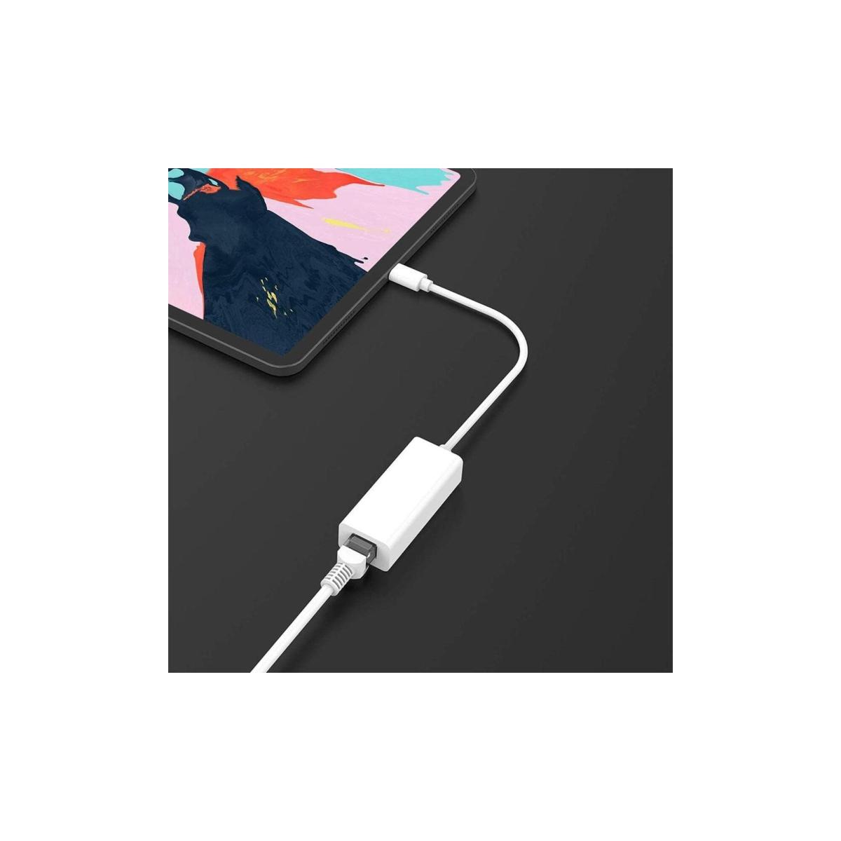SE-7125 Type-c To RJ45 Ethernet Adaptörü Ethernet Çevirici Type-c Girişli Cihazlarla Uyumlu