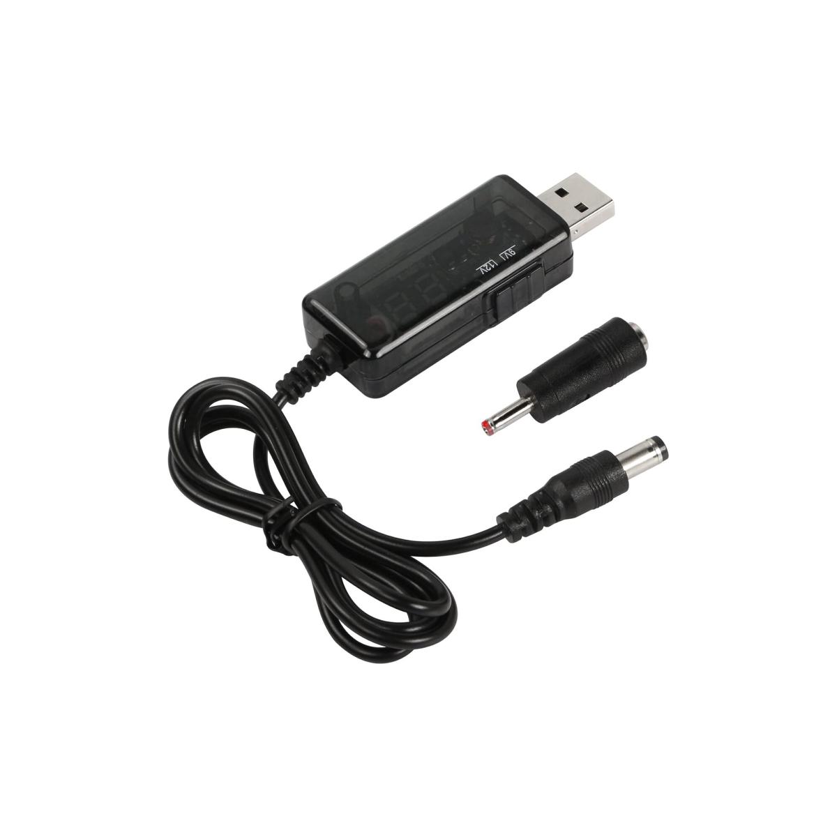 USB 5V/ 9V 12 Volt dönüştürücü kablosu, LED göstergeli Voltaj Yükseltici 5 volt giriş 12V-9V çıkış