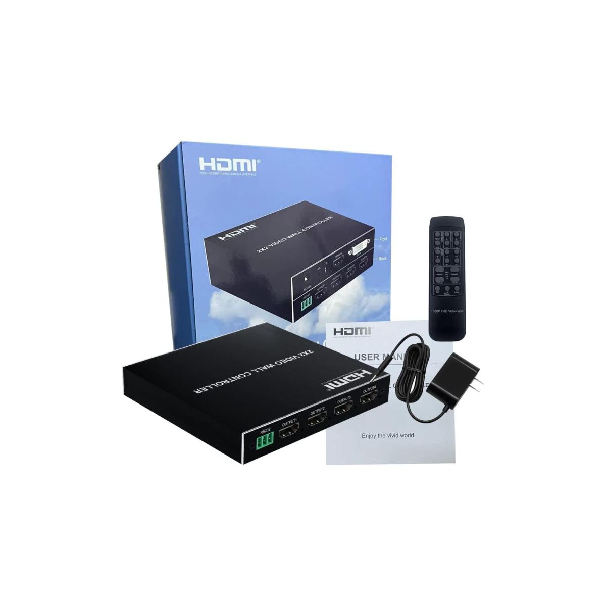 SE-202HW 2X2 VİDEO WALL CONTEROLLER HDMI ve DVI Desteği 4K Giriş 1080P 1 Çıkış