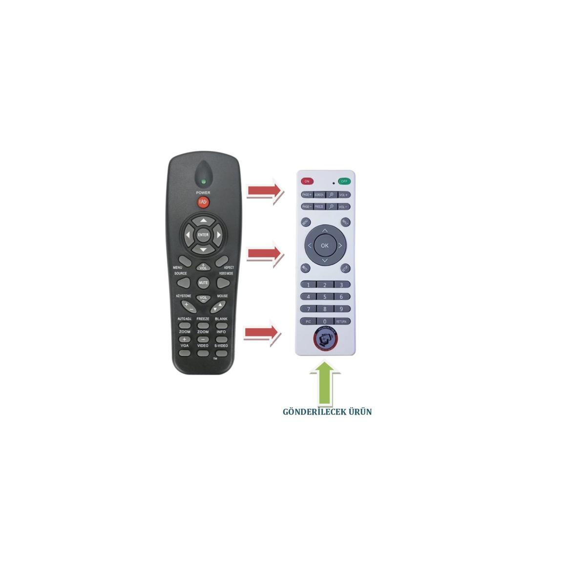 1610 MS109S 1210s Ir2804 Projeksiyon Sunum Kumandası