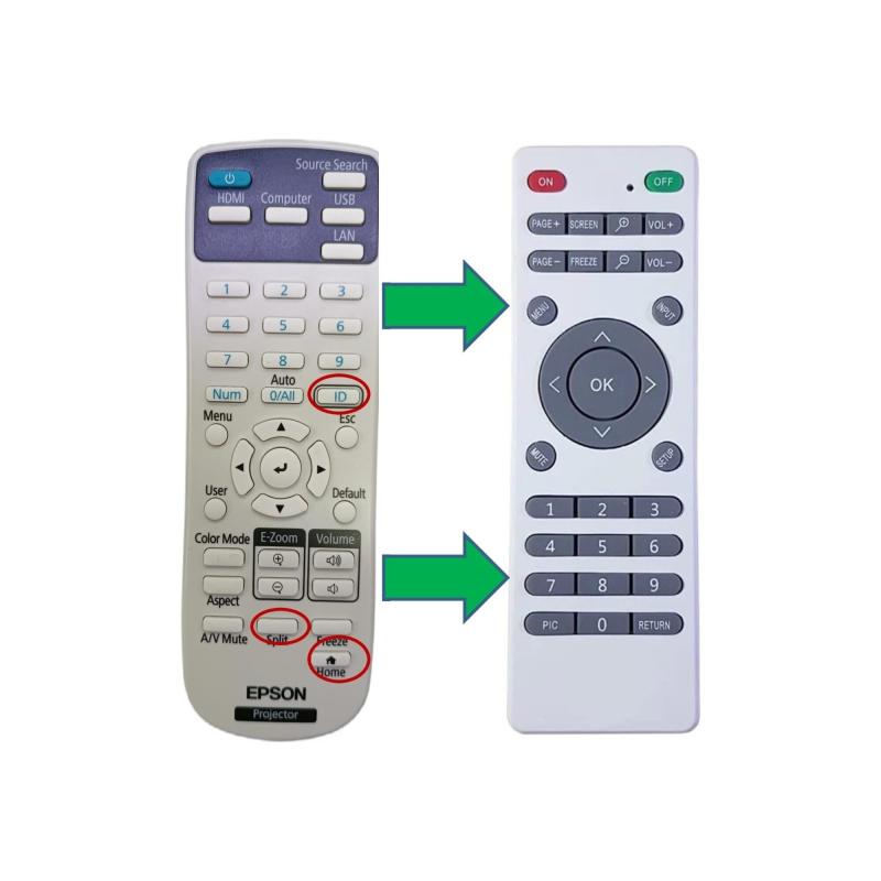 Epson EB-X51 EB-X4520 EB-x49 EB-W06 Projeksiyon Kumandası