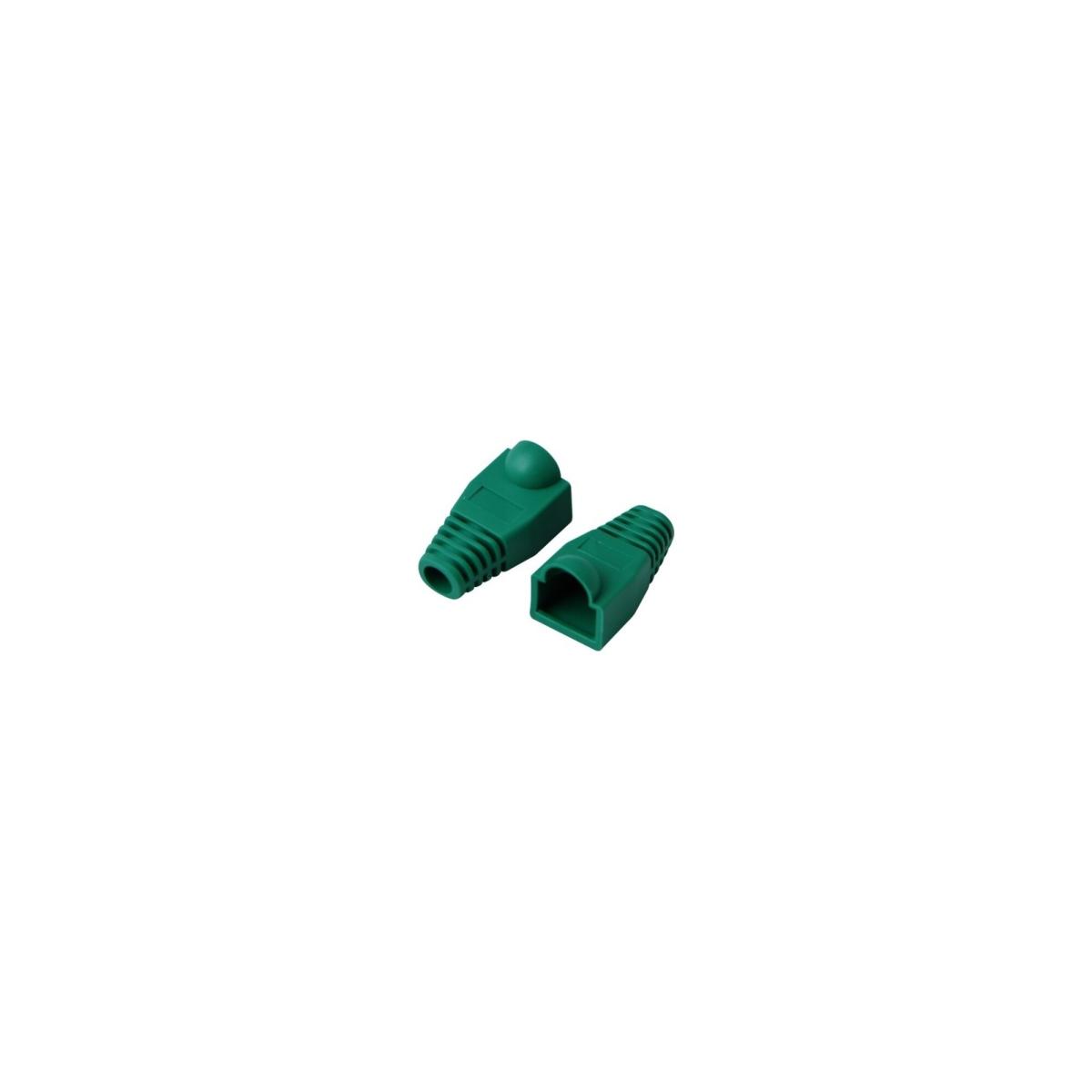 Rj45 Kılıf Cat5 Cat6 Yeşil Renkli Koruyucu Network Boot 25 Adet Papuç
