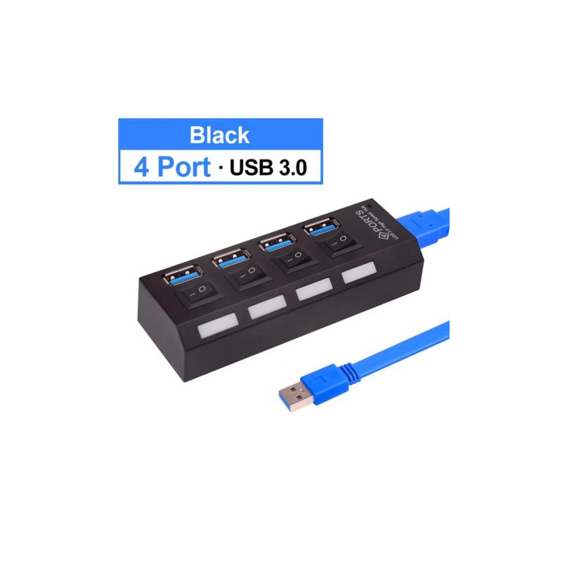 4 Port USB 3.0 Hub Çoğaltıcı Çoklayıcı Switch Splitter Çoklama Çoklu Cihaz Bağlama