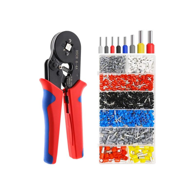 SE-3865-4 Yüksük Sıkma Pensesi.; - 6-4A ve 0.25-10mm² 23-10AWG Elektrik Teli Yüksük Sıkma Pensesi