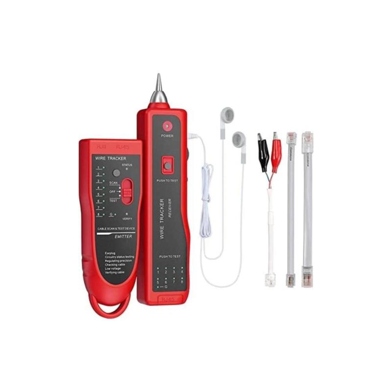 SE-AR868 Kablo Test Cihazı RJ11 RJ45 Cat5 Cat5E Cat6 Telefon - Network Hat Bulucu BİLİ BİLİ