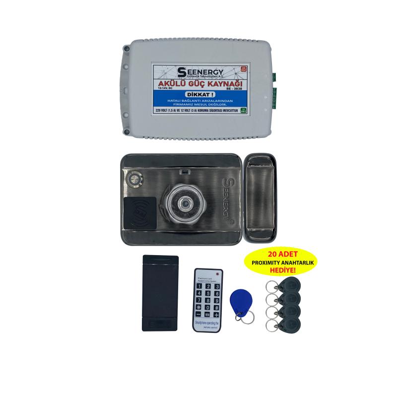 Se-0638 Elektromekanik Akıllı Kilit/kapı Otomatiği/göstergeçli Kapı Kilit 20 Adet Proximity Hediye