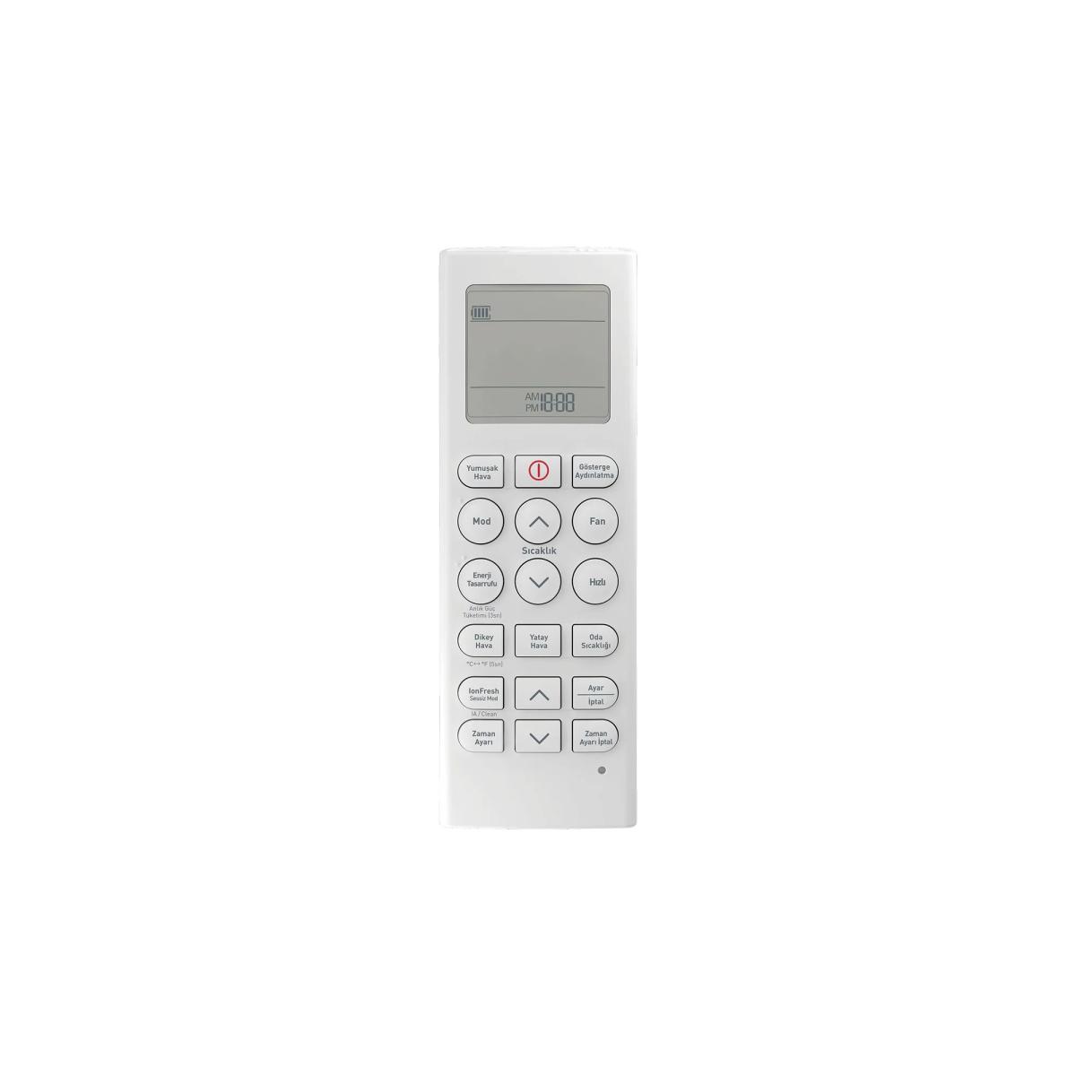 A+++ Klima Kumandası A+++ 9000 Btu/h 4 Yıl Yok Beyaz 9000 Btu/h Ev Tipi Klima Y