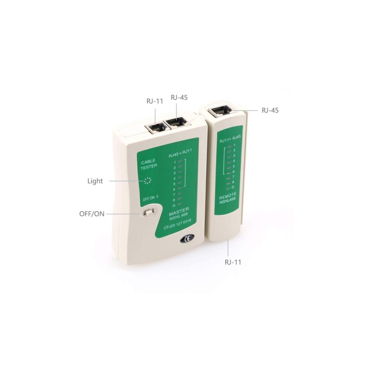 RJ45 RJ11 Cat5/6 ADSL Telefon Network Kablo Test Cihazı