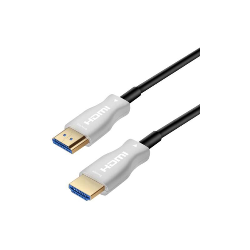 FİBER OPTİK HDMI 2.0 4K 60hZ 4:4:4 Active Optical Fiber Kablo 30 METRE