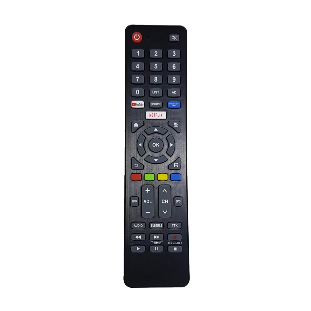 DİJİTSU 43 DS 7700 - 43DS7700 Uyumlu NETFLİX YOUTUBE PRİMEVİDEO TUŞLU LCD LED SMART TV KUMANDASI