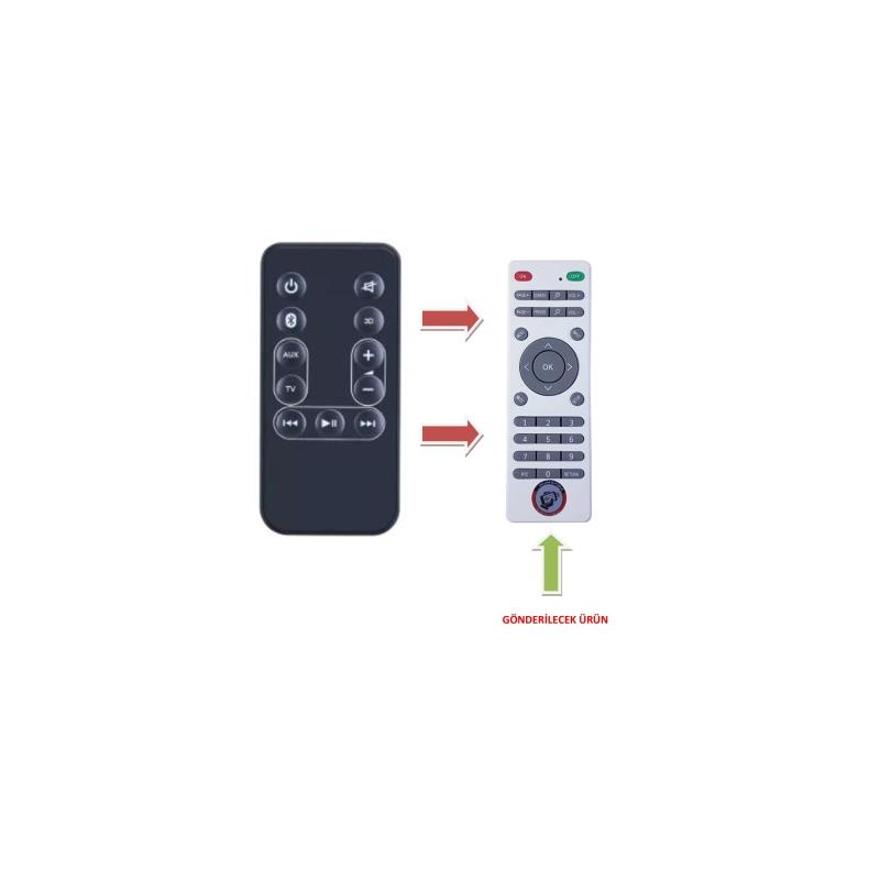 GRUNDİG Gsb 800 GSB 810 Bluetooth TV soundbar ses sistemi hoparlör Kumandası