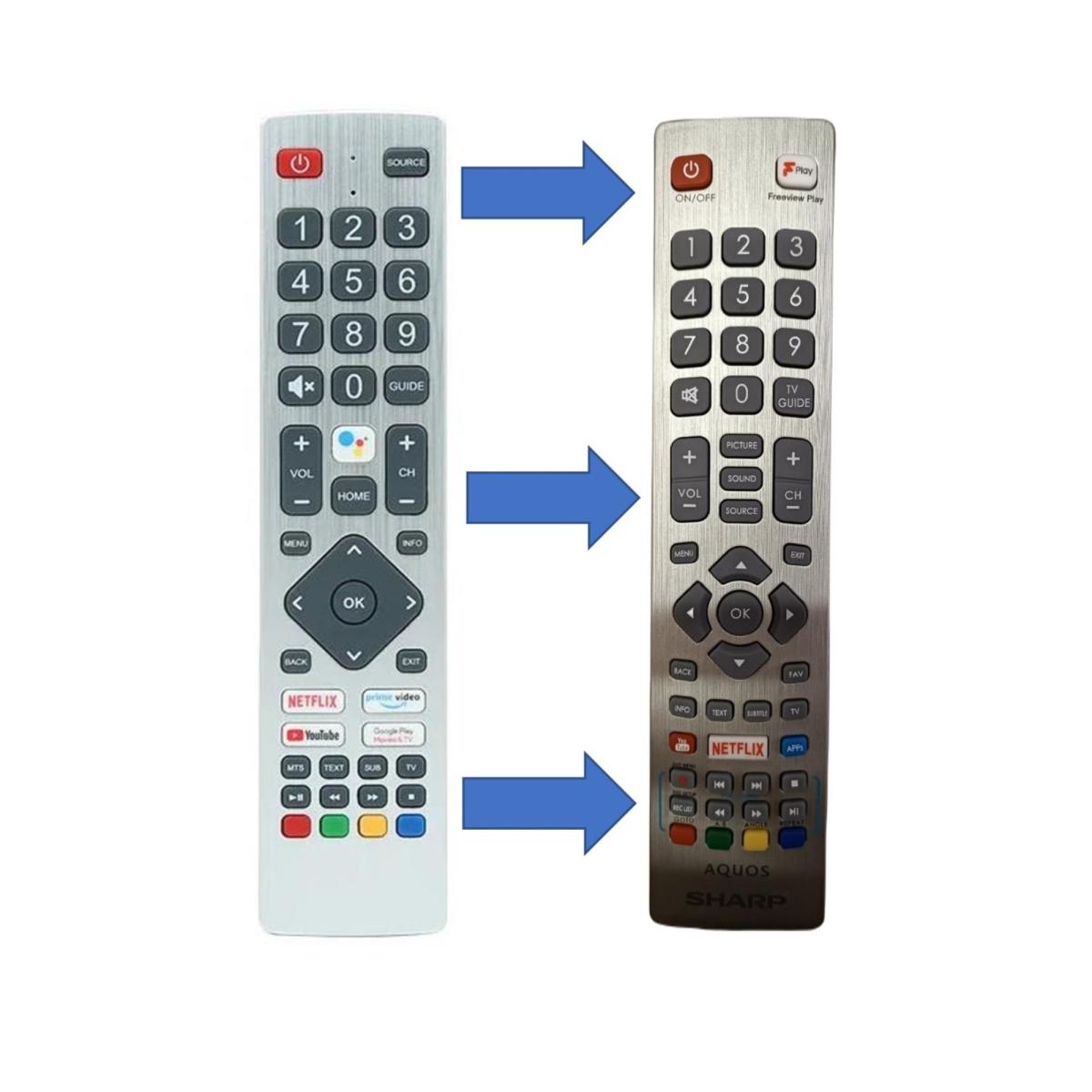 Deste Elektronik Android 4k Smart 43bl6e 43bn2ea Tv Kumandası Orjinal Ürün