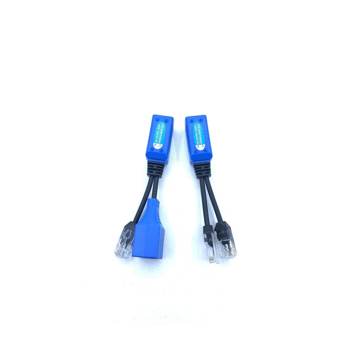 Escam 2 Adet/1 Çift Rj45 Splitter Birleştirici Upoe Kablo Kiti