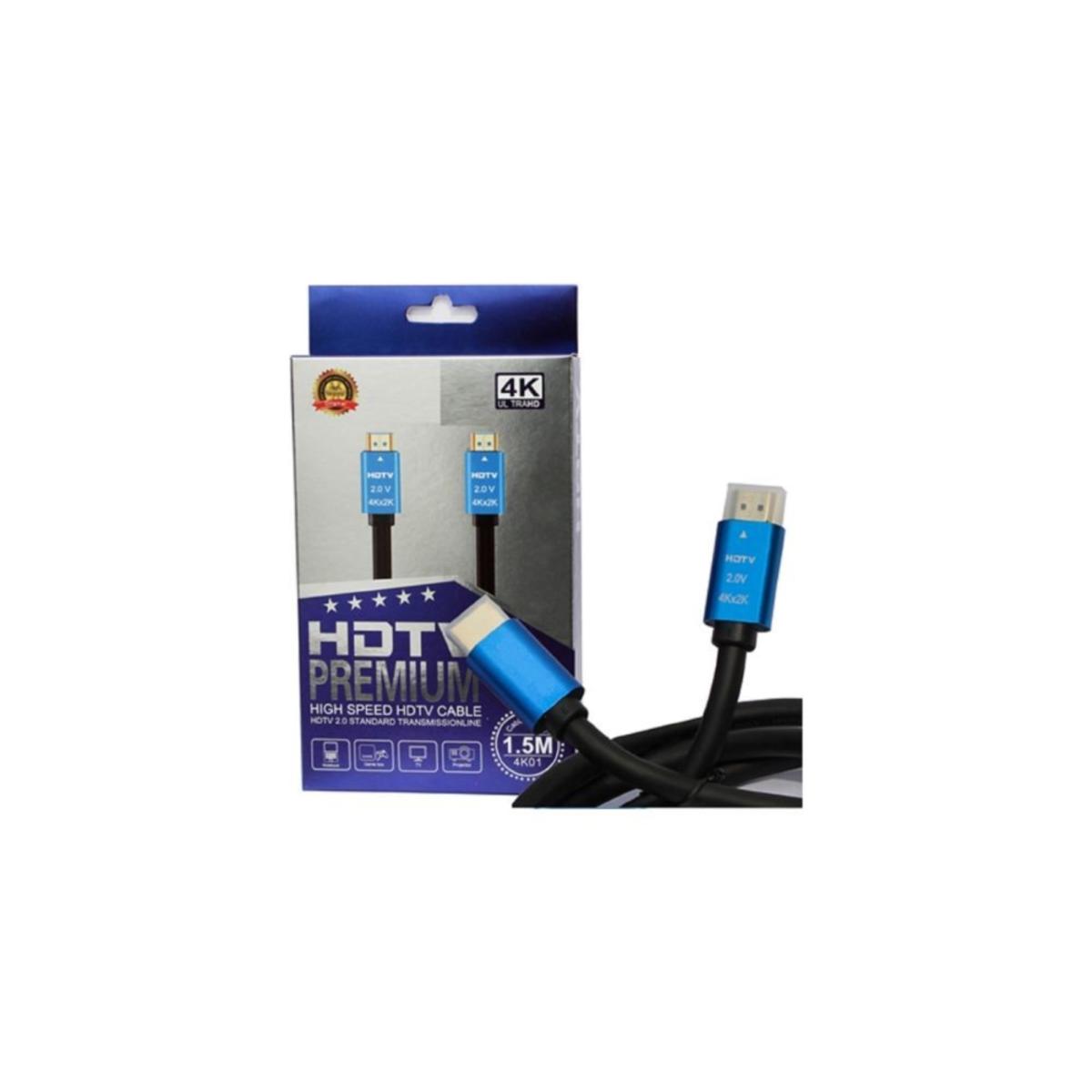 4k Hdmı Kablo 2.0 Hızlı 3d Altın Uçlu 1,5m 4k Hdmi Kablosu Kutulu Özel Paketinde