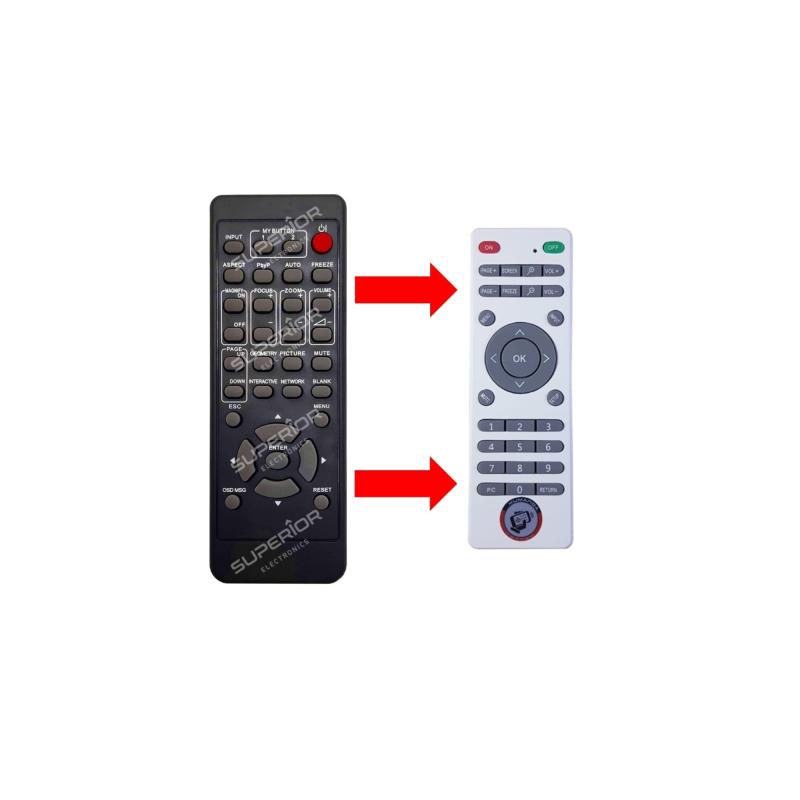 Hitachi Cp-wu5505 Cp-wx5500,cp-wx5505 Cp-x5500 Cp-x5555 Cp-wu5506m Projeksiyon Kumandası