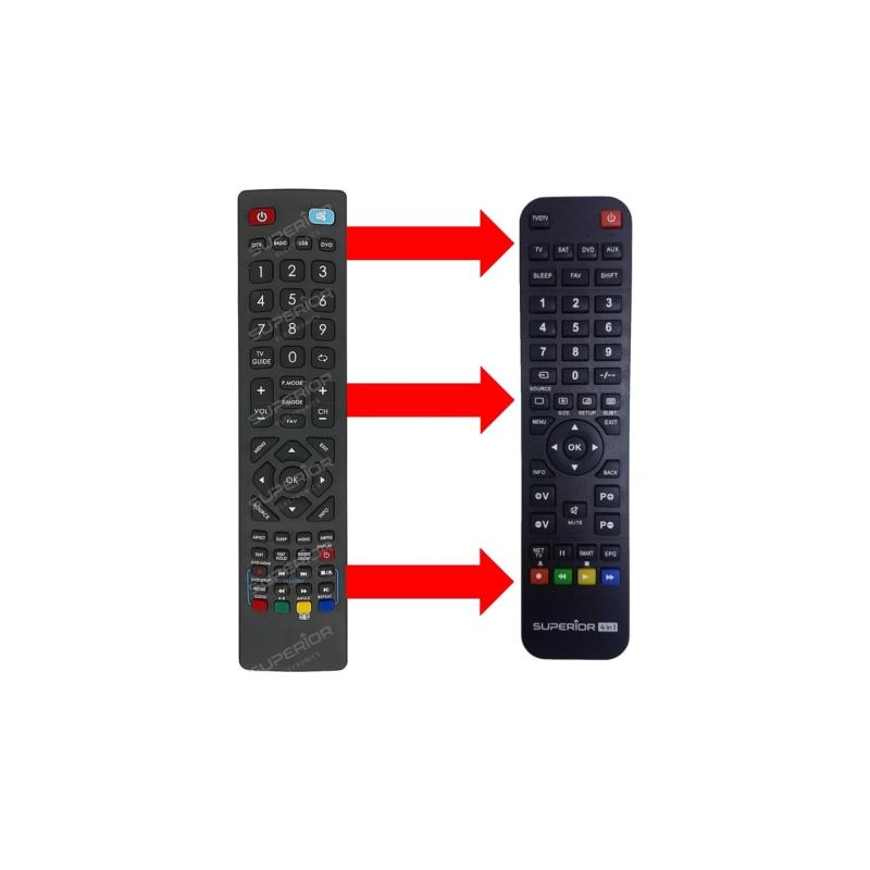 Lc-22cfe4000e / 24che4000e / 55cfe6452e Lcd Led Smart Tv Kumandası