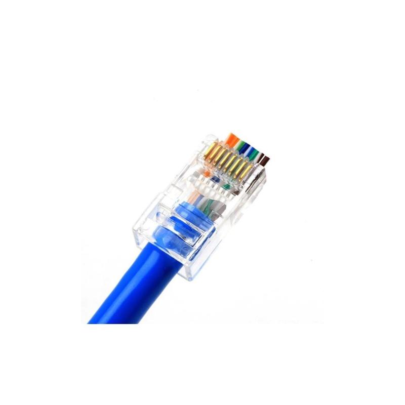 Yeni Nesil Jak Cat5/cat6 Rj45 Konnektör Delikli 10 Adet