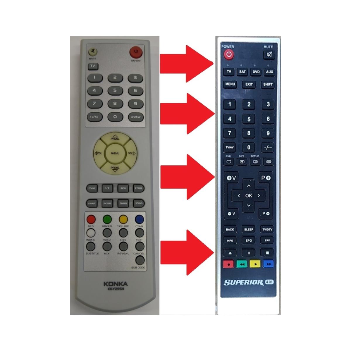 Kk-y295h Lcd Led Plazm)a Tv Kumandası(7193