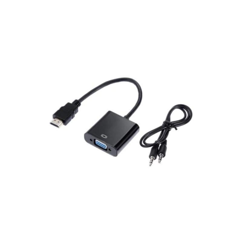 Hdmi To Vga Çevirici Dönüştürücü Adaptör + Ses Kablos