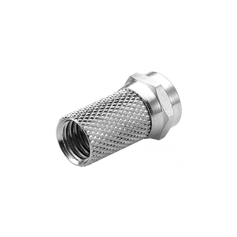 Rg 6 U6 F Konnektör 20 Mm 10 Adet Rg6 U6 Koaksiyel Anten Kablosu F Konnektör 20mm
