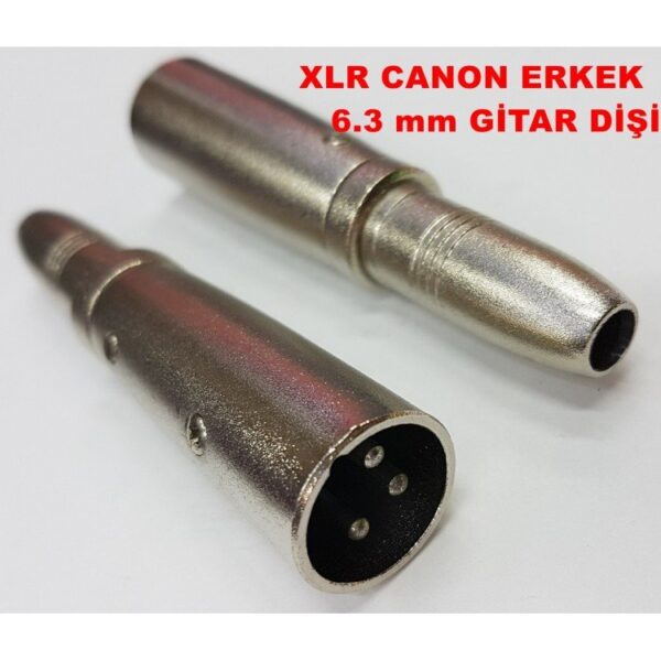 Xlr canon erkek - 6.3mm gitar dişi jak