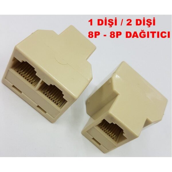 8p-8p rj45 1:2 internet dağıtıcı ayırıcı