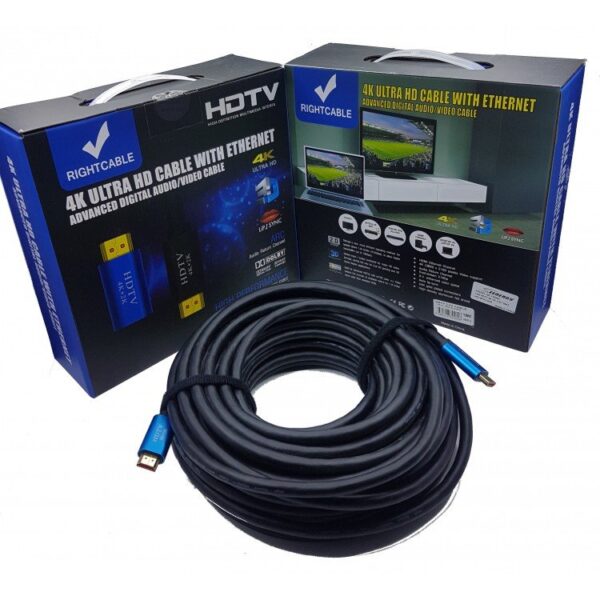 right hdmi 4k ultra hd cable with ethernet (15metre)