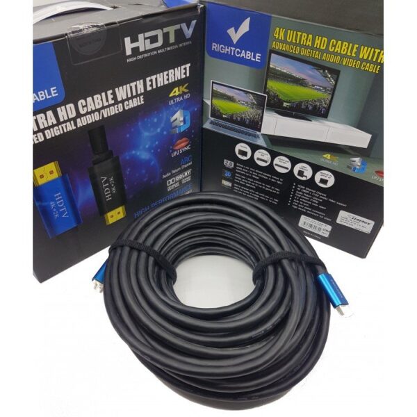 right hdmi 4k ultra hd cable with ethernet (20metre)